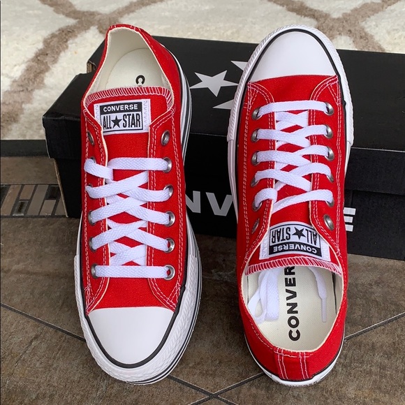 CONVERSE CTAS PLATFORM LAYER OX ENAMEL RED/WHITE/B - Picture 11 of 16